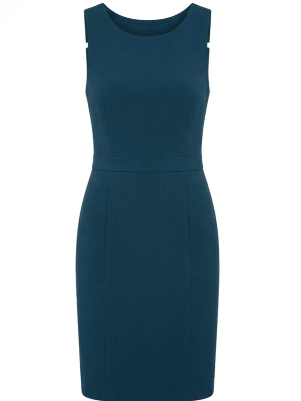 Ann Taylor Teal Blue Sleeveless Sheath Dress